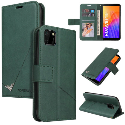 GQUTROBE Right Angle Leather Phone Case, For Huawei Y6p, For Huawei Y5p / Honor 9S, For Huawei P Smart Z, For Honor 10 Lite