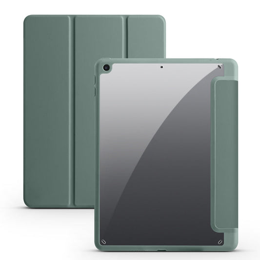 Acrylic 3-folding Smart Leather Tablet Case, For iPad 9.7 2018/2017, For iPad 10.2 2021/2020/2019, For iPad  Air 2022/2020/Pro 11 2021/2020/2018