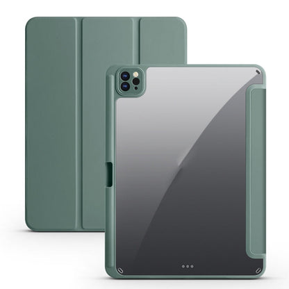Acrylic 3-folding Smart Leather Tablet Case, For iPad 9.7 2018/2017, For iPad 10.2 2021/2020/2019, For iPad  Air 2022/2020/Pro 11 2021/2020/2018