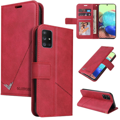 GQUTROBE Right Angle Leather Phone Case, For Samsung Galaxy A11 Global Version, For Samsung Galaxy A01 Core, For Samsung Galaxy M51, For Samsung Galaxy M31