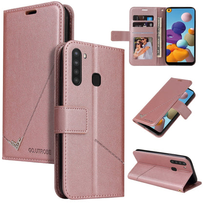 GQUTROBE Right Angle Leather Phone Case, For Samsung Galaxy M31s, For Samsung Galaxy A41, For Samsung Galaxy A31, For Samsung Galaxy A21