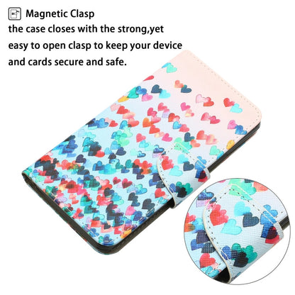 Colored Drawing Leather Phone Case, For iPhone 14