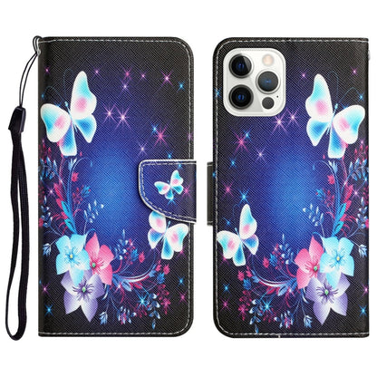 Colored Drawing Leather Phone Case, For iPhone 12 Pro Max