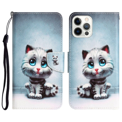 Colored Drawing Leather Phone Case, For iPhone 12 Pro Max