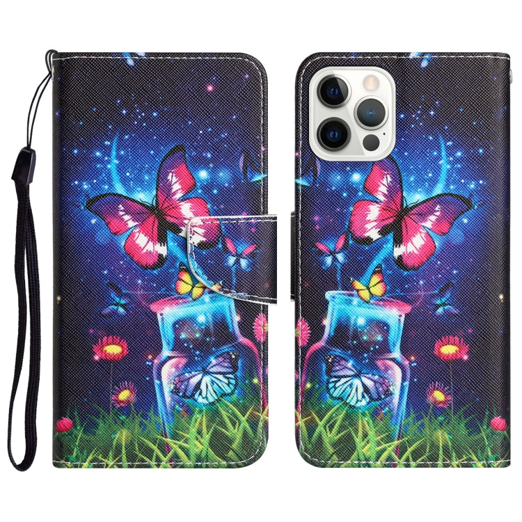Colored Drawing Leather Phone Case, For iPhone 12 Pro Max