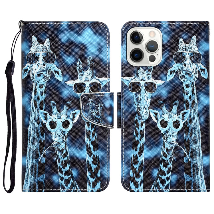 Colored Drawing Leather Phone Case, For iPhone 12 Pro Max