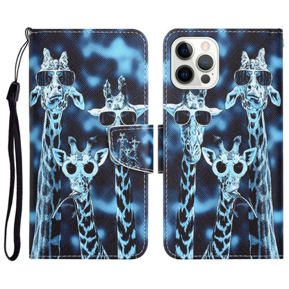 Colored Drawing Leather Phone Case, For iPhone 12 Pro Max