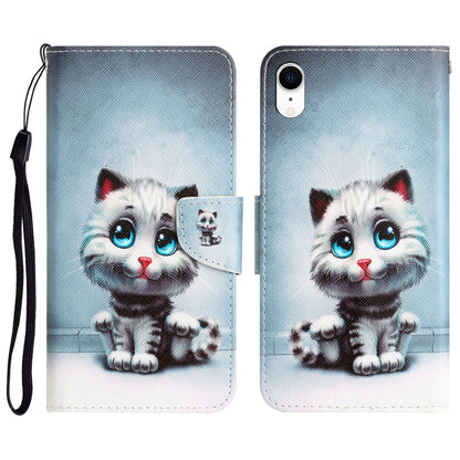 Colored Drawing Leather Phone Case, For iPhone XR