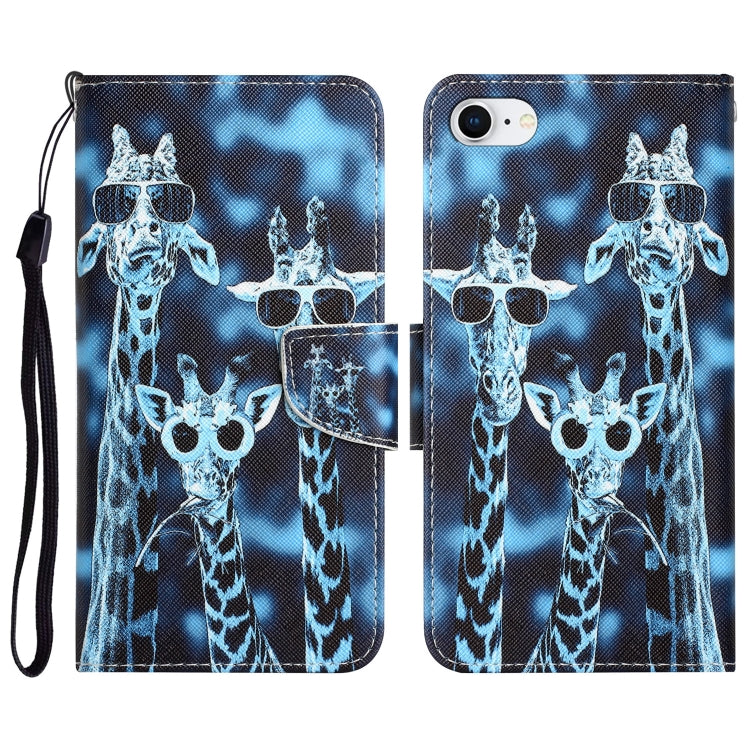 Colored Drawing Leather Phone Case, For iPhone 7 / 8