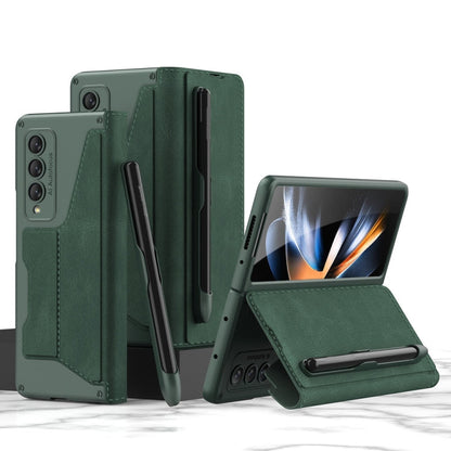 GKK Armor Flip Leather Phone Case with Pen Slots, For Samsung Galaxy Z Fold4