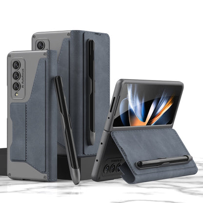 GKK Armor Flip Leather Phone Case with Pen Slots, For Samsung Galaxy Z Fold4