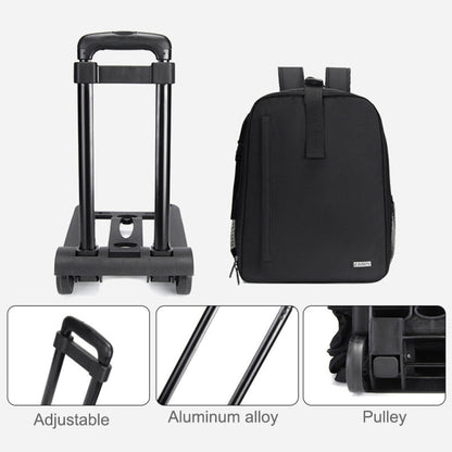 CADeN D6 V Camera Backpack Shoulders Drawbar Nylon Camera Bag, D6 V 32 x 18 x 43cm