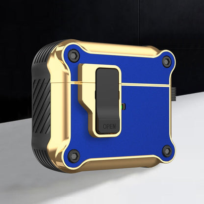 Wireless Earphone Eagle Electroplating Protective Case with Hook, For AirPods 1 / 2, For AirPods 3