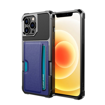 ZM02 Card Slot Holder Phone Case, For iPhone 12, For iPhone 12 mini, For iPhone 12 Pro, For iPhone 12 Pro Max, For iPhone 13, For iPhone 13 mini, For iPhone 13 Pro, For iPhone 13 Pro Max