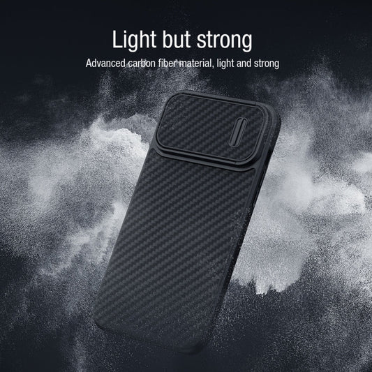 NILLKIN Synthetic Fiber Camshield Phone Case, For iPhone 14 Plus, For iPhone 14 Pro