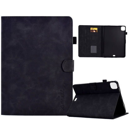 Embossed Smile Flip Tablet Leather Smart Case, For iPad 10.2 / Air 10.5 2019, For iPad Air 2022 / 2020 10.9, For iPad mini 2024 / mini 6, For iPad 9.7 2018&2017 / Air 2 / Air