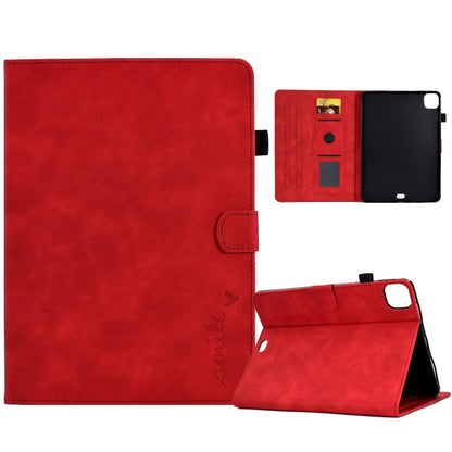 Embossed Smile Flip Tablet Leather Smart Case, For iPad 10.2 / Air 10.5 2019, For iPad Air 2022 / 2020 10.9, For iPad mini 2024 / mini 6, For iPad 9.7 2018&2017 / Air 2 / Air