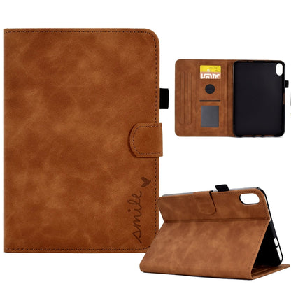 Embossed Smile Flip Tablet Leather Smart Case, For iPad 10.2 / Air 10.5 2019, For iPad Air 2022 / 2020 10.9, For iPad mini 2024 / mini 6, For iPad 9.7 2018&2017 / Air 2 / Air