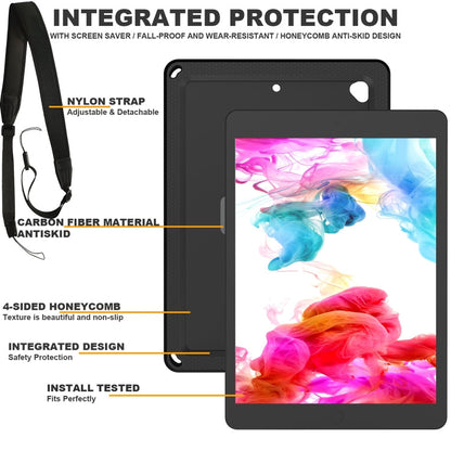 EVA + PC Tablet Case with Shoulder Strap, For iPad 10.2 2022 / 2021 / 2020 / 2019 / 10.5, For iPad Pro 11 inch 2020 / 2018 / Air 5 / Air 4