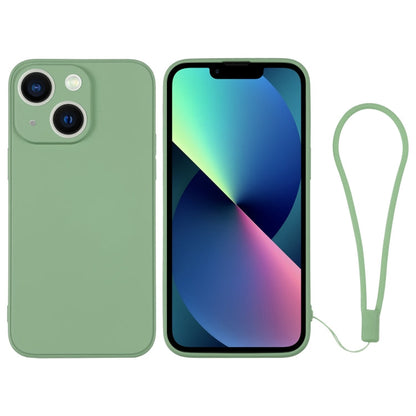 Silicone Phone Case with Wrist Strap, For iPhone 13 mini, For iPhone 13