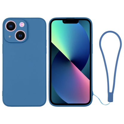 Silicone Phone Case with Wrist Strap, For iPhone 13 mini, For iPhone 13