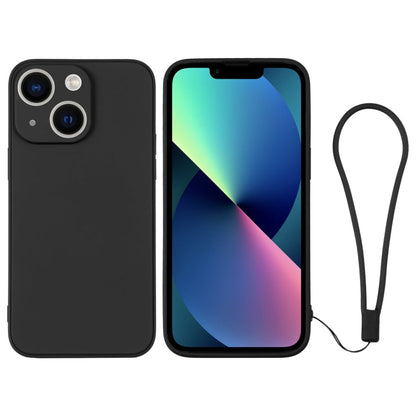 Silicone Phone Case with Wrist Strap, For iPhone 13 mini, For iPhone 13
