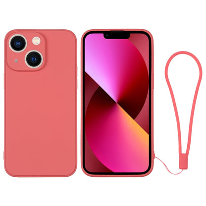 Silicone Phone Case with Wrist Strap, For iPhone 13 mini, For iPhone 13