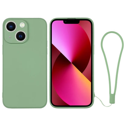 Silicone Phone Case with Wrist Strap, For iPhone 13 mini, For iPhone 13