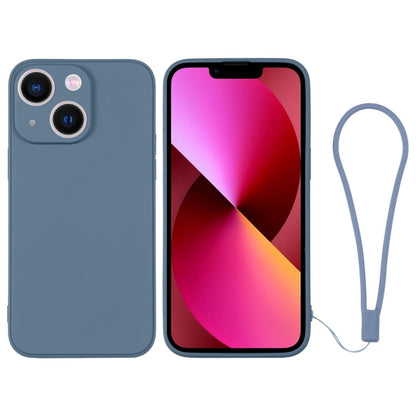 Silicone Phone Case with Wrist Strap, For iPhone 13 mini, For iPhone 13
