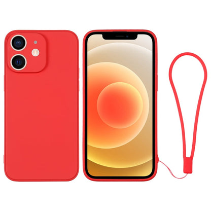 Silicone Phone Case with Wrist Strap, For iPhone 12 mini, For iPhone 12
