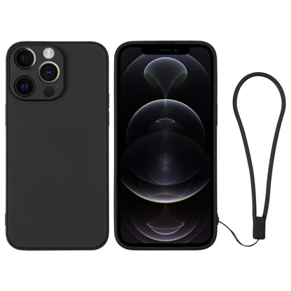 Silicone Phone Case with Wrist Strap, For iPhone 12 Pro, For iPhone 12 Pro Max