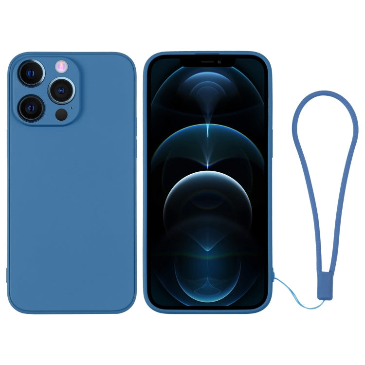 Silicone Phone Case with Wrist Strap, For iPhone 12 Pro, For iPhone 12 Pro Max