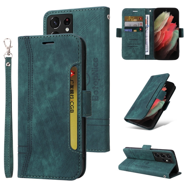 BETOPNICE Dual-side Buckle Leather Phone Case, For Samsung Galaxy S21 Ultra 5G, For Samsung Galaxy S22 5G, For Samsung Galaxy S22+ 5G, For Samsung Galaxy S22 Ultra 5G