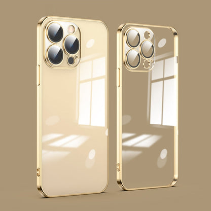 Dustproof Glass Lens Protection Electroplating Phone Case, For iPhone 13 Pro Max, For iPhone 12