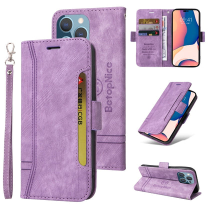 BETOPNICE Dual-side Buckle Leather Phone Case, For iPhone 14, For iPhone 14 Plus, For iPhone 14 Pro, For iPhone 14 Pro Max
