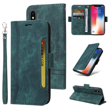 BETOPNICE Dual-side Buckle Leather Phone Case, For iPhone XS Max, For iPhone SE 2022 / SE 2020 / 7 / 8, For iPhone 7 Plus / 8 Plus