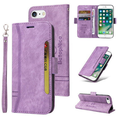 BETOPNICE Dual-side Buckle Leather Phone Case, For iPhone XS Max, For iPhone SE 2022 / SE 2020 / 7 / 8, For iPhone 7 Plus / 8 Plus