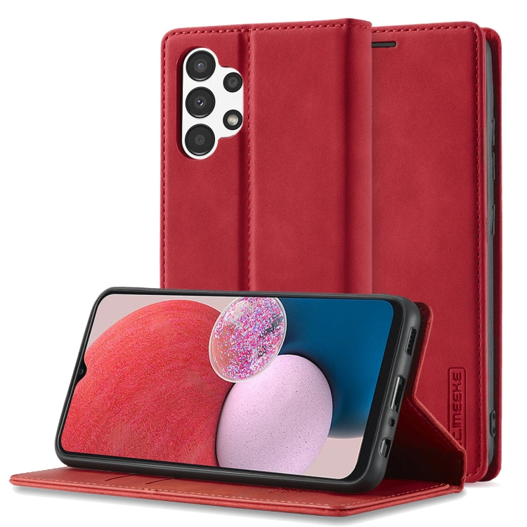 LC.IMEEKE Strong Magnetism Ultra-thin Matte Leather Case, For Samsung Galaxy A13 4G/5G