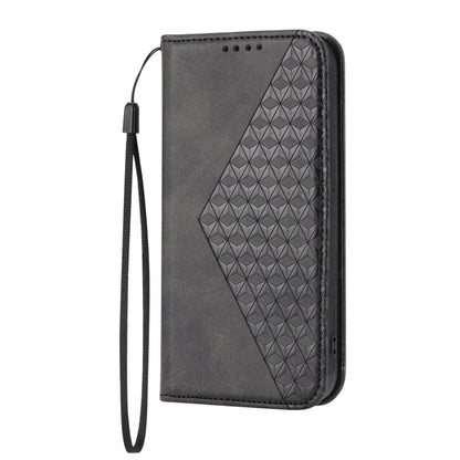 Cubic Grid Calf Texture Magnetic Closure Leather Phone Case, For iPhone 11 Pro, For iPhone 11 Pro Max, For iPhone X / XS, For iPhone XR