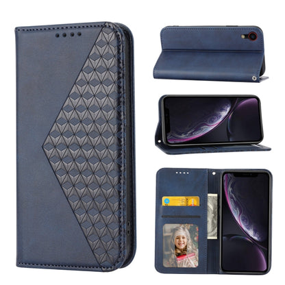 Cubic Grid Calf Texture Magnetic Closure Leather Phone Case, For iPhone 11 Pro, For iPhone 11 Pro Max, For iPhone X / XS, For iPhone XR