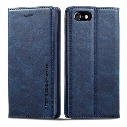 LC.IMEEKE RFID Anti-theft Leather Phone Case, For iPhone SE 2022 / SE 2020 / 8 / 7, For iPhone XS Max, For iPhone XS / X, For iPhone XR, For iPhone 8 Plus / 7 Plus, For Samsung Galaxy S21 5G