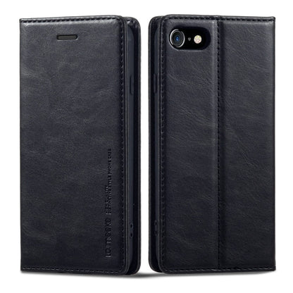 LC.IMEEKE RFID Anti-theft Leather Phone Case, For iPhone SE 2022 / SE 2020 / 8 / 7, For iPhone XS Max, For iPhone XS / X, For iPhone XR, For iPhone 8 Plus / 7 Plus, For Samsung Galaxy S21 5G