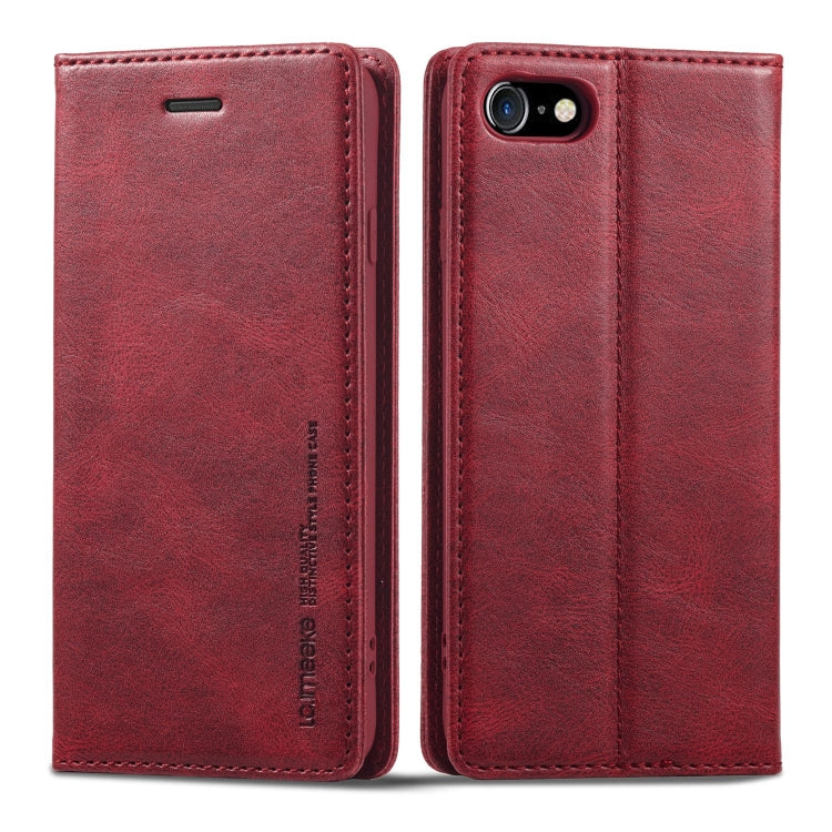 LC.IMEEKE RFID Anti-theft Leather Phone Case, For iPhone SE 2022 / SE 2020 / 8 / 7, For iPhone XS Max, For iPhone XS / X, For iPhone XR, For iPhone 8 Plus / 7 Plus, For Samsung Galaxy S21 5G