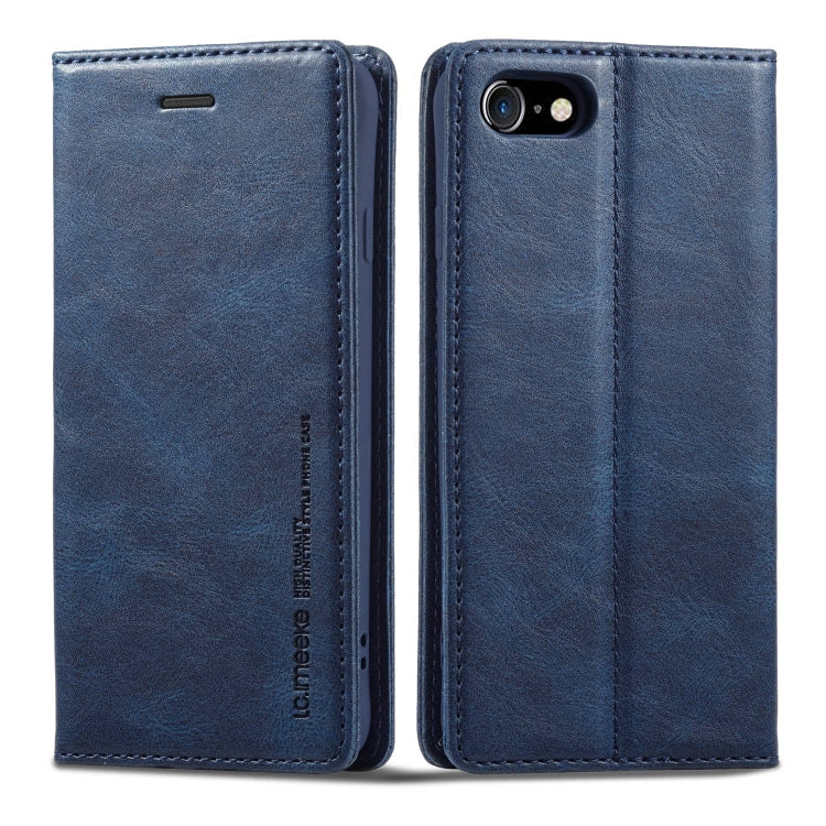 LC.IMEEKE RFID Anti-theft Leather Phone Case, For iPhone SE 2022 / SE 2020 / 8 / 7, For iPhone XS Max, For iPhone XS / X, For iPhone XR, For iPhone 8 Plus / 7 Plus, For Samsung Galaxy S21 5G