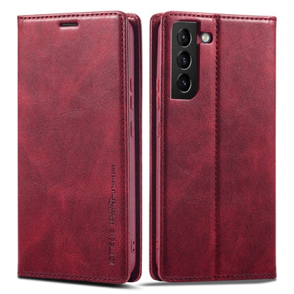 LC.IMEEKE RFID Anti-theft Leather Phone Case, For Samsung Galaxy S21+ 5G