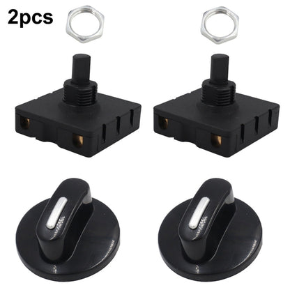 4 Gear 3 Speed Rotary Switch Fan Heater Speed Selector, Type A 2 Pair, Type B 2 Pair