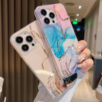 Coloured Glaze Marble Phone Case, For iPhone 14 Pro Max, For iPhone 13, For iPhone 13 Pro