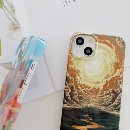 Varnishing Water Stick PC Phone Case, For iPhone 14, For iPhone 14 Plus, For iPhone 14 Pro