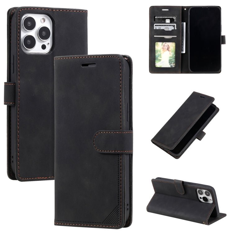 Skin Feel Anti-theft Brush Horizontal Flip Leather Phone Case, For iPhone 14, For iPhone 14 Plus, For iPhone 14 Pro, For iPhone 14 Pro Max