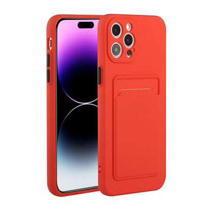 Card Slot Design Shockproof TPU Phone Case, For iPhone 14 Pro, For iPhone 14 Pro Max